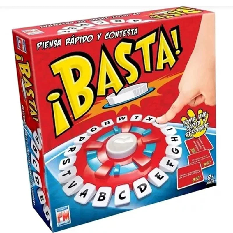 Basta Spanish Word Game Version Think Word Board Game Fast-paced Family Gathering Letter Toys Lengua española Juegos De Mesas