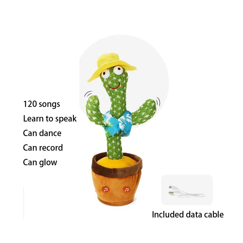 Intelligent Cactus Interactive Learning and Musical Toy for Kids to Dance Record and Speak with Fun