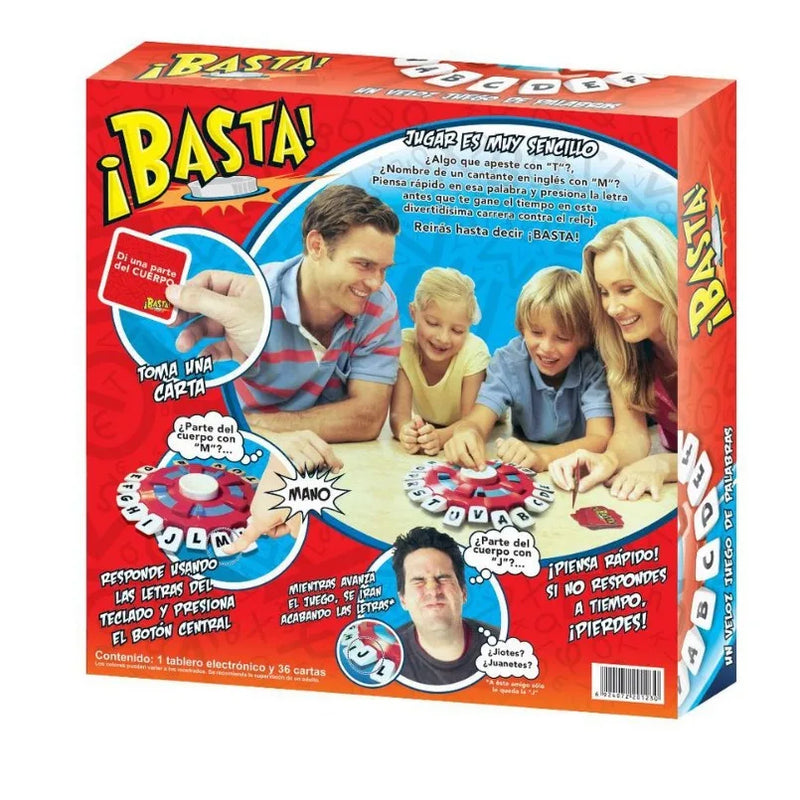 Basta Spanish Word Game Version Think Word Board Game Fast-paced Family Gathering Letter Toys Lengua española Juegos De Mesas