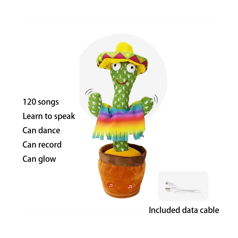 Intelligent Cactus Interactive Learning and Musical Toy for Kids to Dance Record and Speak with Fun