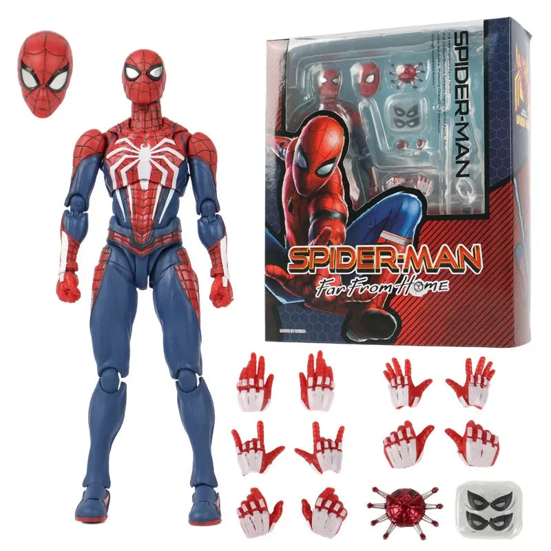 PS4 Spiderman Figure Avengers Spider Man Action Figures Upgrade Suit PS4 Game Edition Doll Hot Toys For Boys Gift