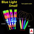 1/10/30/50pcs Amazing Light Toy Arrow Rocket Helicopter Flying Toy LED Light Toys Party Fun Gifts Rubber Band Catapult